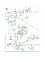Rear Caliper para Kawasaki Ninja ZX-7 1992