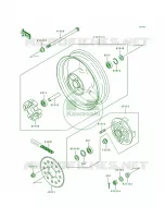 Rear Hub para Kawasaki Ninja ZX-7 1992