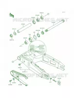 Swing Arm para Kawasaki Ninja ZX-7 1992