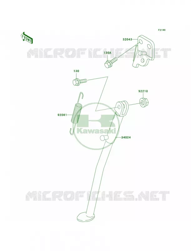 Stands Kawasaki MOTOS 200 2001 KDX200  KDX200-H7