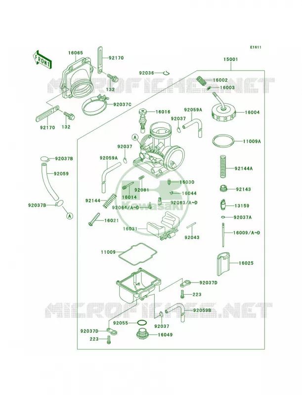 Carburetor Kawasaki MOTOS 220 1997 KDX220R  KDX220-A4